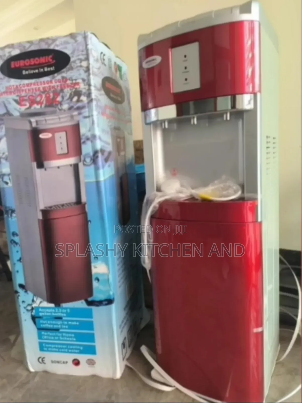 Eurosonic Water Dispenser With Fridge Es-282