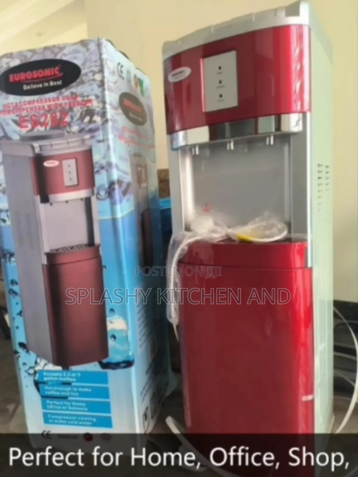 Eurosonic Water Dispenser With Fridge Es-282