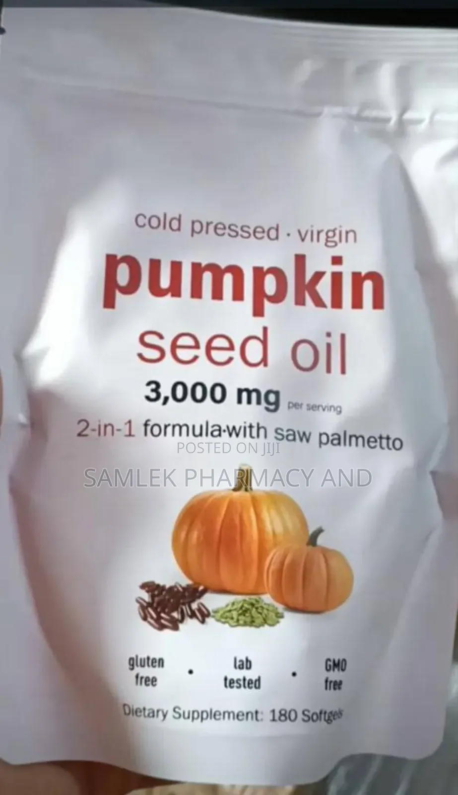 Pumpkin Seed Oil With Saw Palmetto,150 Softgels |Cold Pressed ,Pure