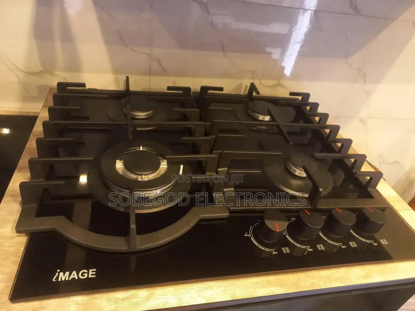 Original Image Inbuit Gas Cooker Hob 60x60cm 4 Burners Automatic
