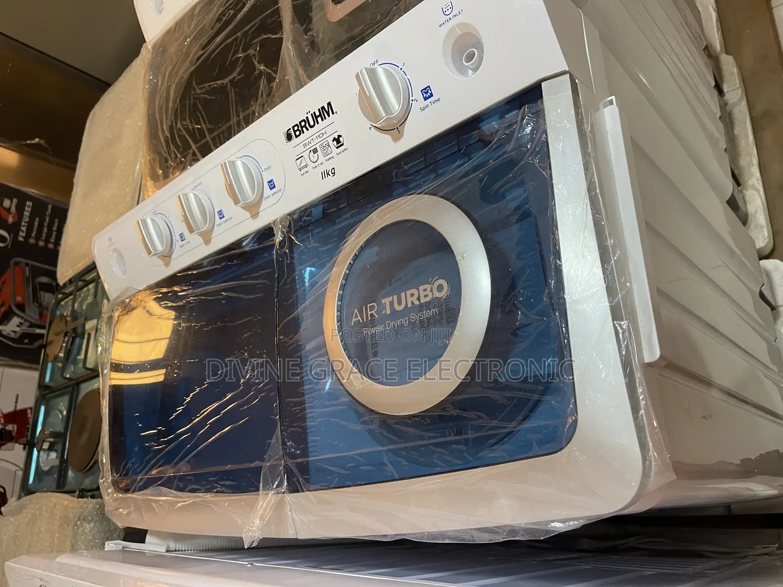 11kg Bruhm Twin Tub Washing Machine Wm