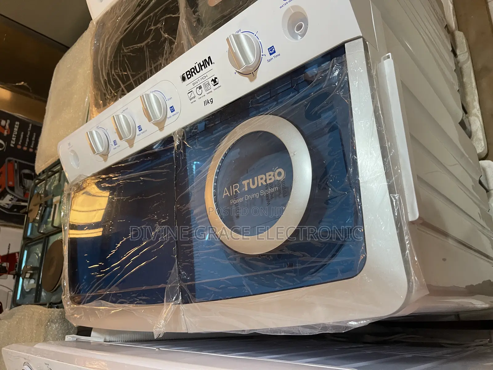 11kg Bruhm Twin Tub Washing Machine Wm