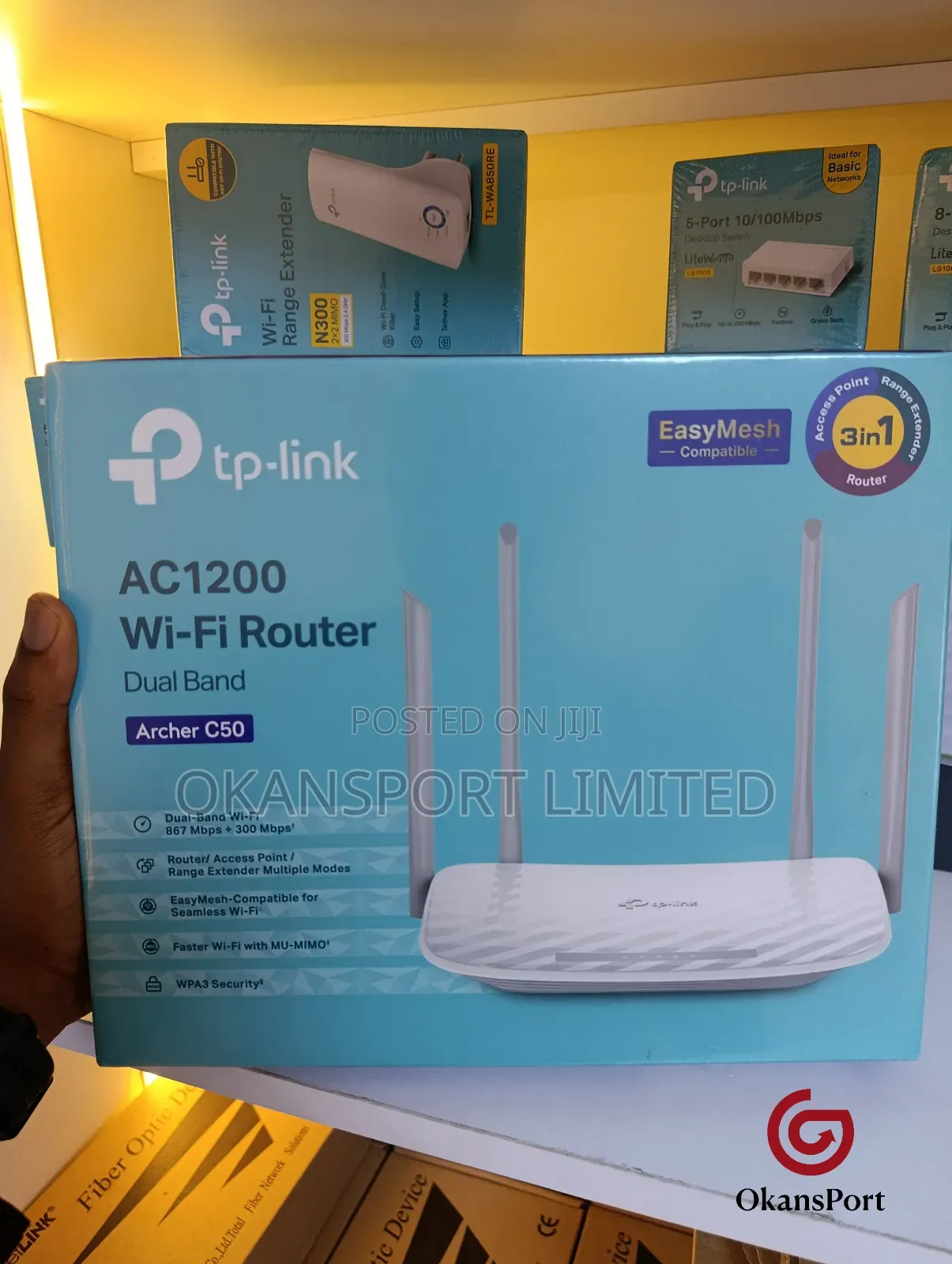 Tp-Link Archer C50 Ac1200 Dual-Band Wifi Router – 300 867 MBPS 5 GHZ