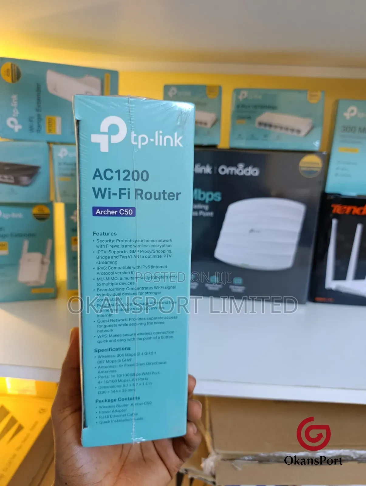 Tp-Link Archer C50 Ac1200 Dual-Band Wifi Router – 300 867 MBPS 5 GHZ
