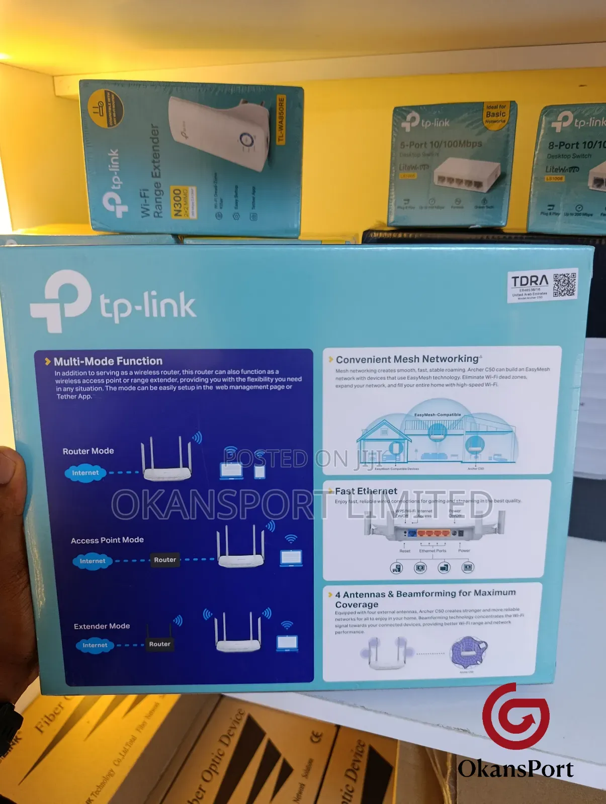 Tp-Link Archer C50 Ac1200 Dual-Band Wifi Router – 300 867 MBPS 5 GHZ