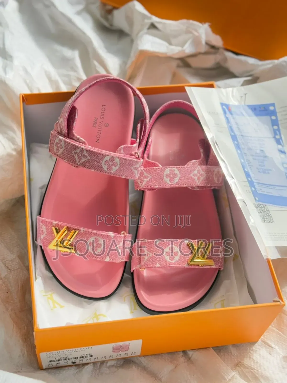 Louis Vuitton Pink Sandals Size :37-42 Quality at Its Finest