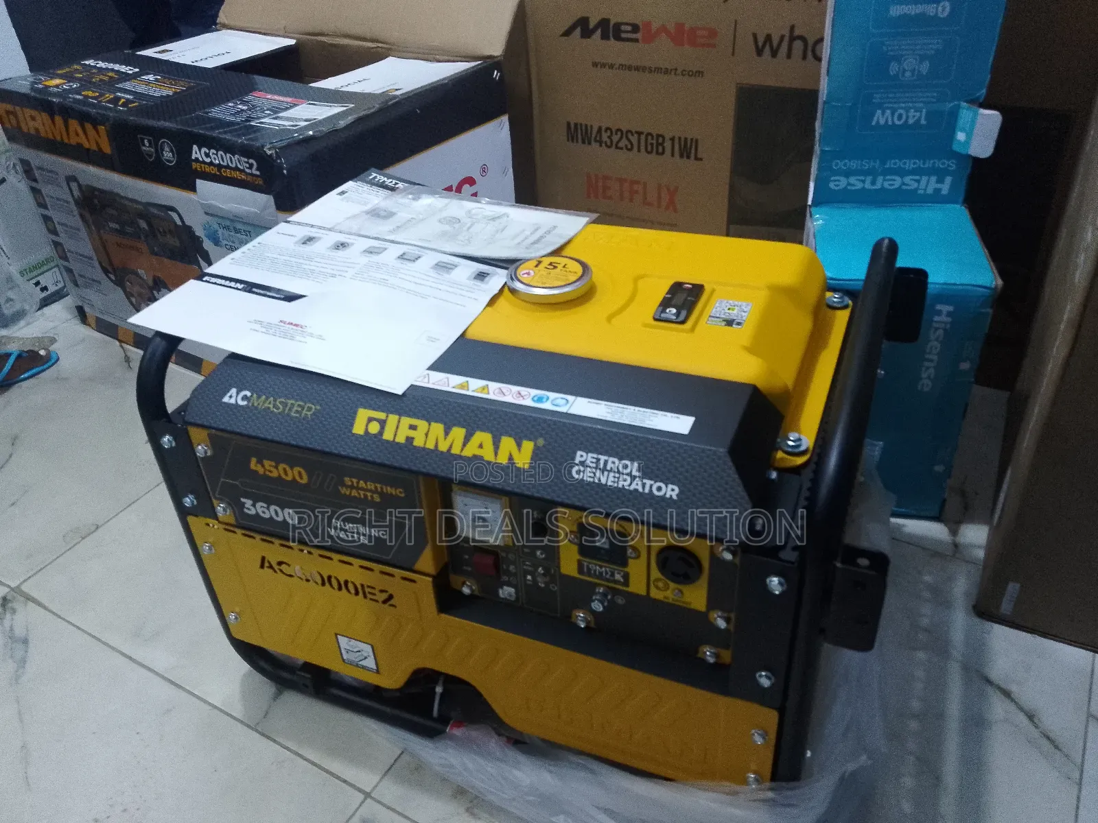 Experience Portable Power With the Firman 3.5kva Generator"