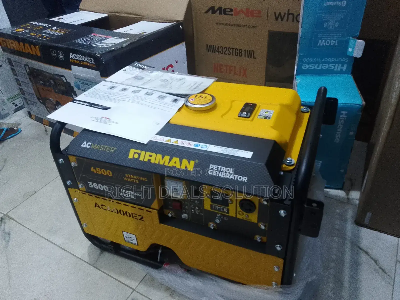 Experience Portable Power With the Firman 3.5kva Generator"