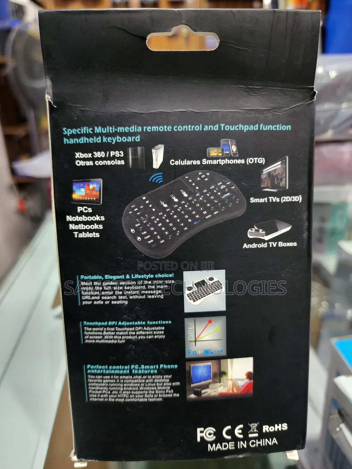 Smart Tv Mini Keyboard-Android Tv Box, Xbox 360, Phone, Pc