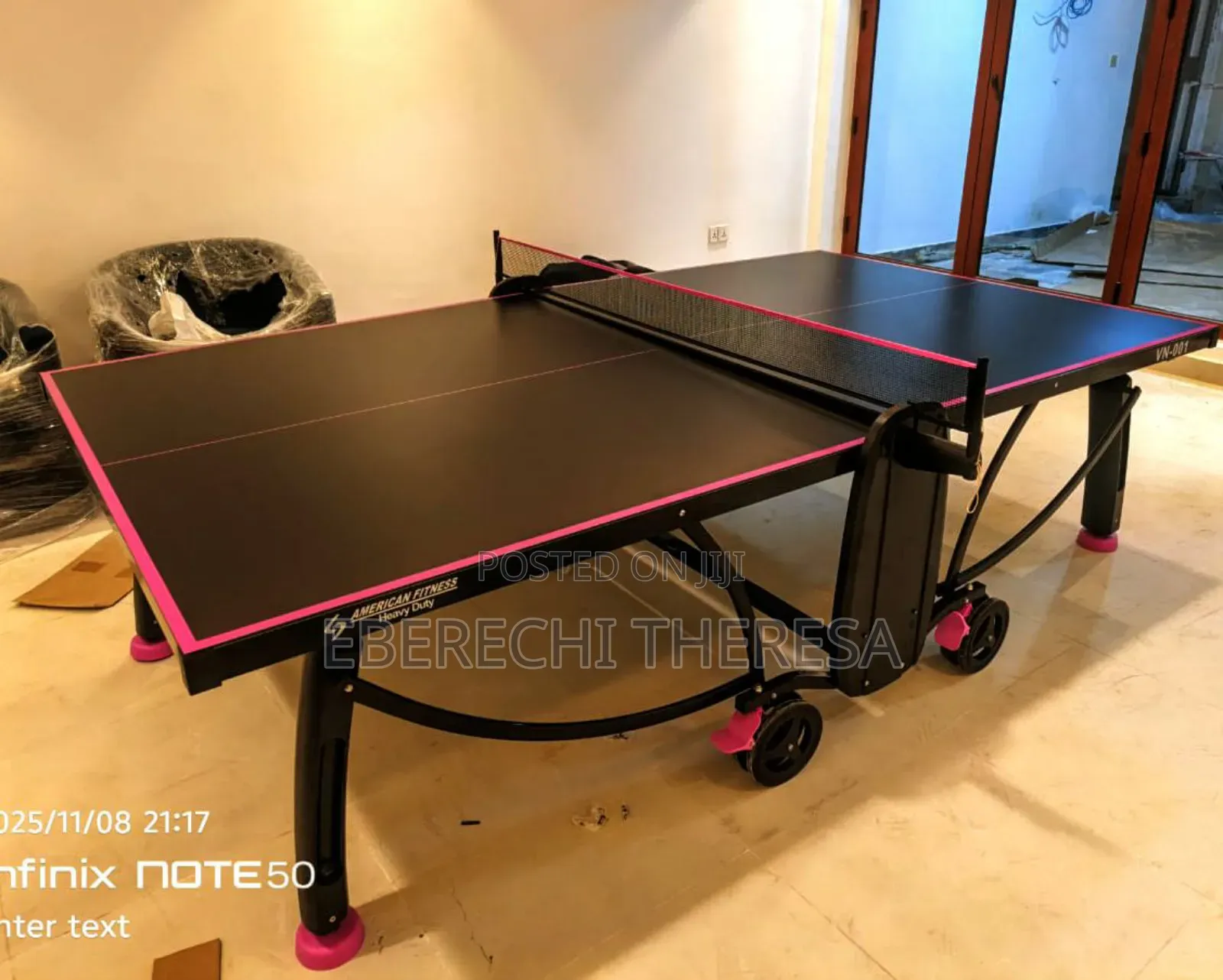 Heavy Duty Big Tire Outdoor American Fitness Table Tennis Table