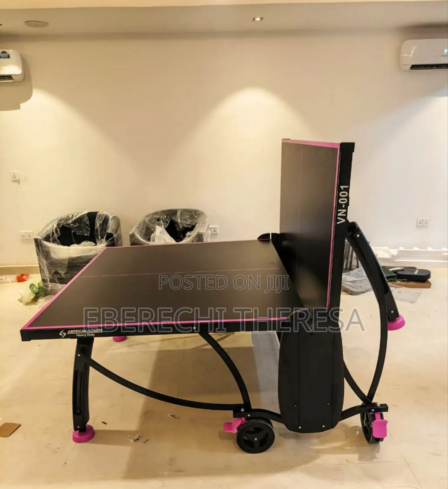 Heavy Duty Big Tire Outdoor American Fitness Table Tennis Table