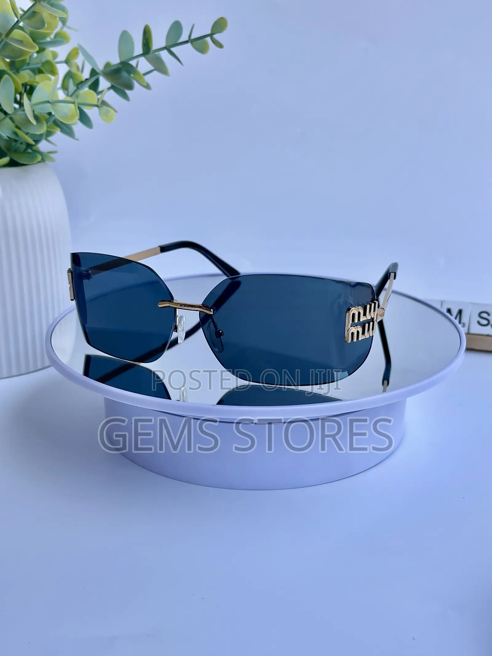 Miu Miu Rimless Sunglasses for Women
