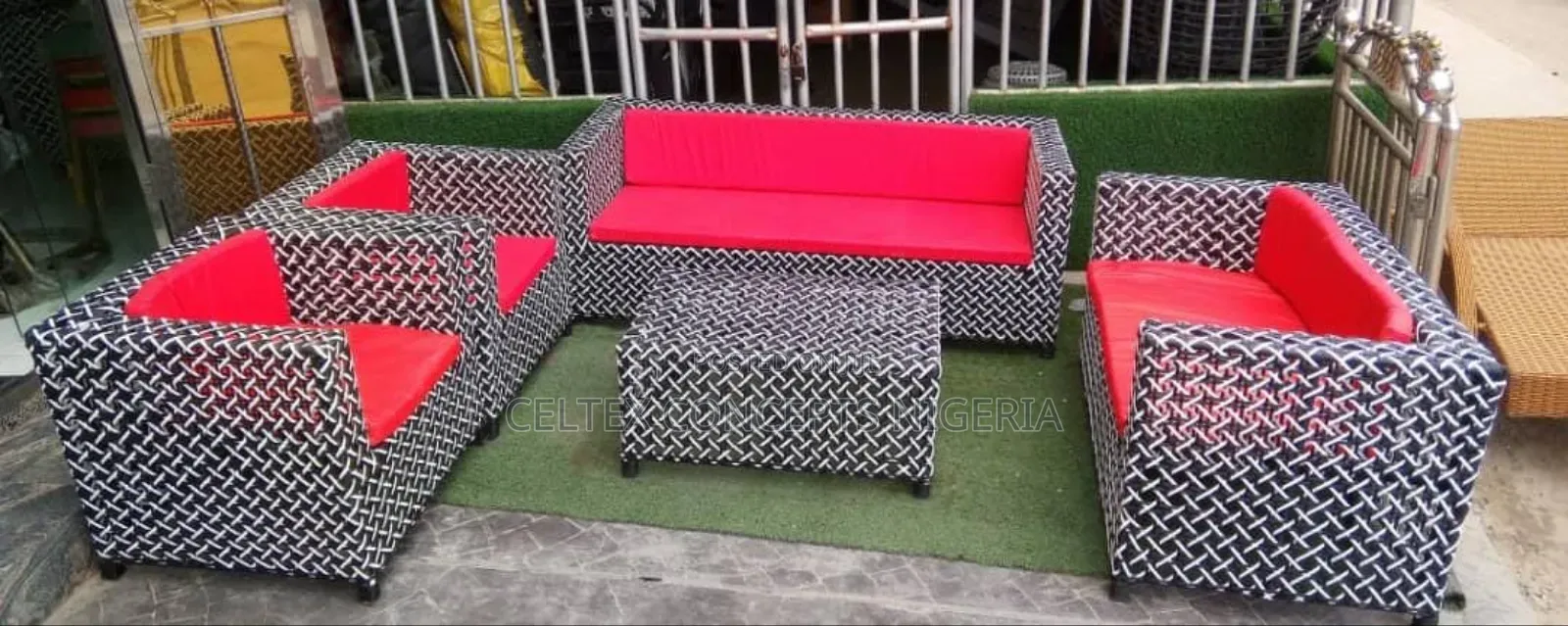 Seven Seater Rattan Chair