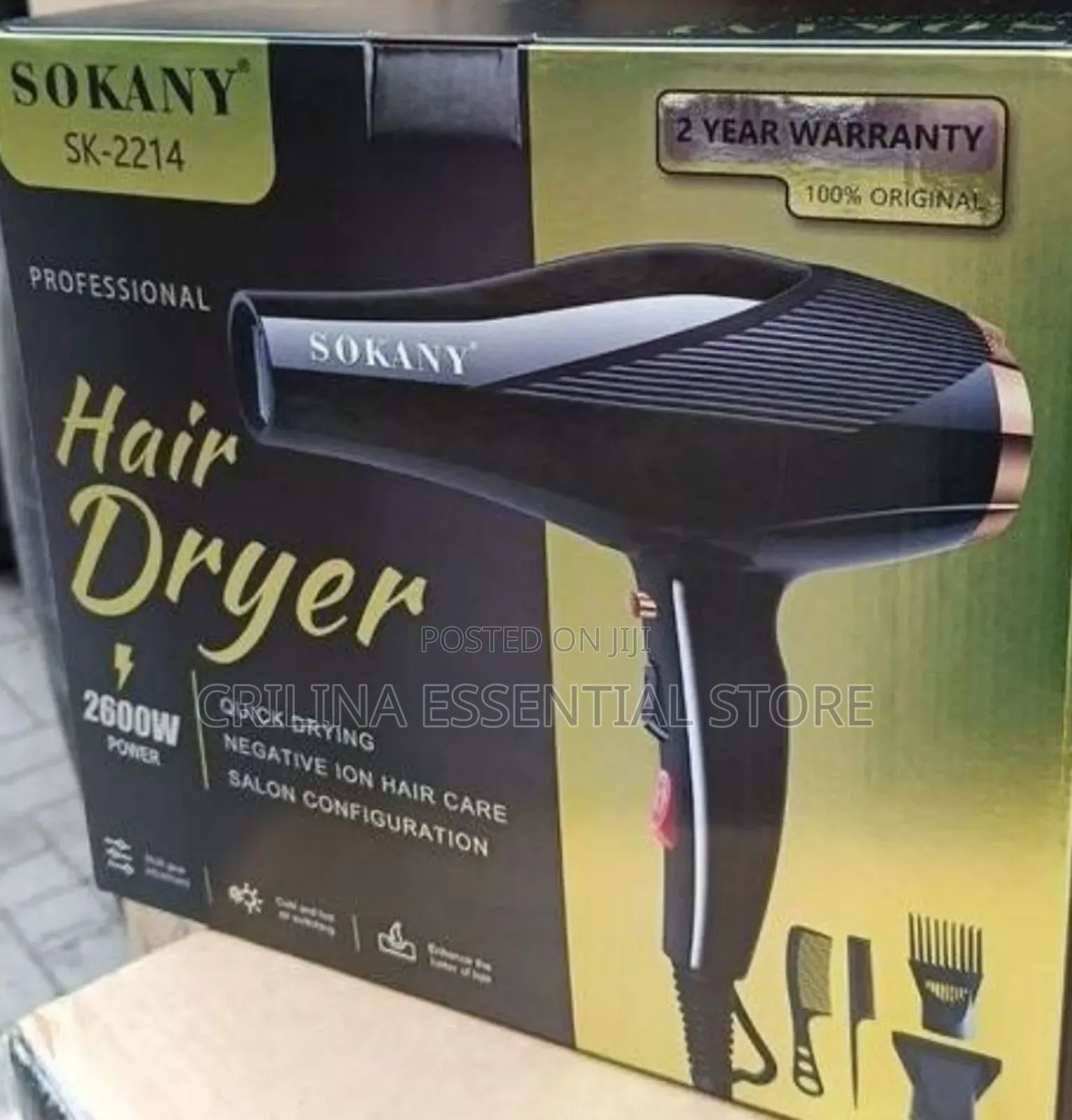 Sokany 5 in 1 Quality Hair Dryer 2600 Watts