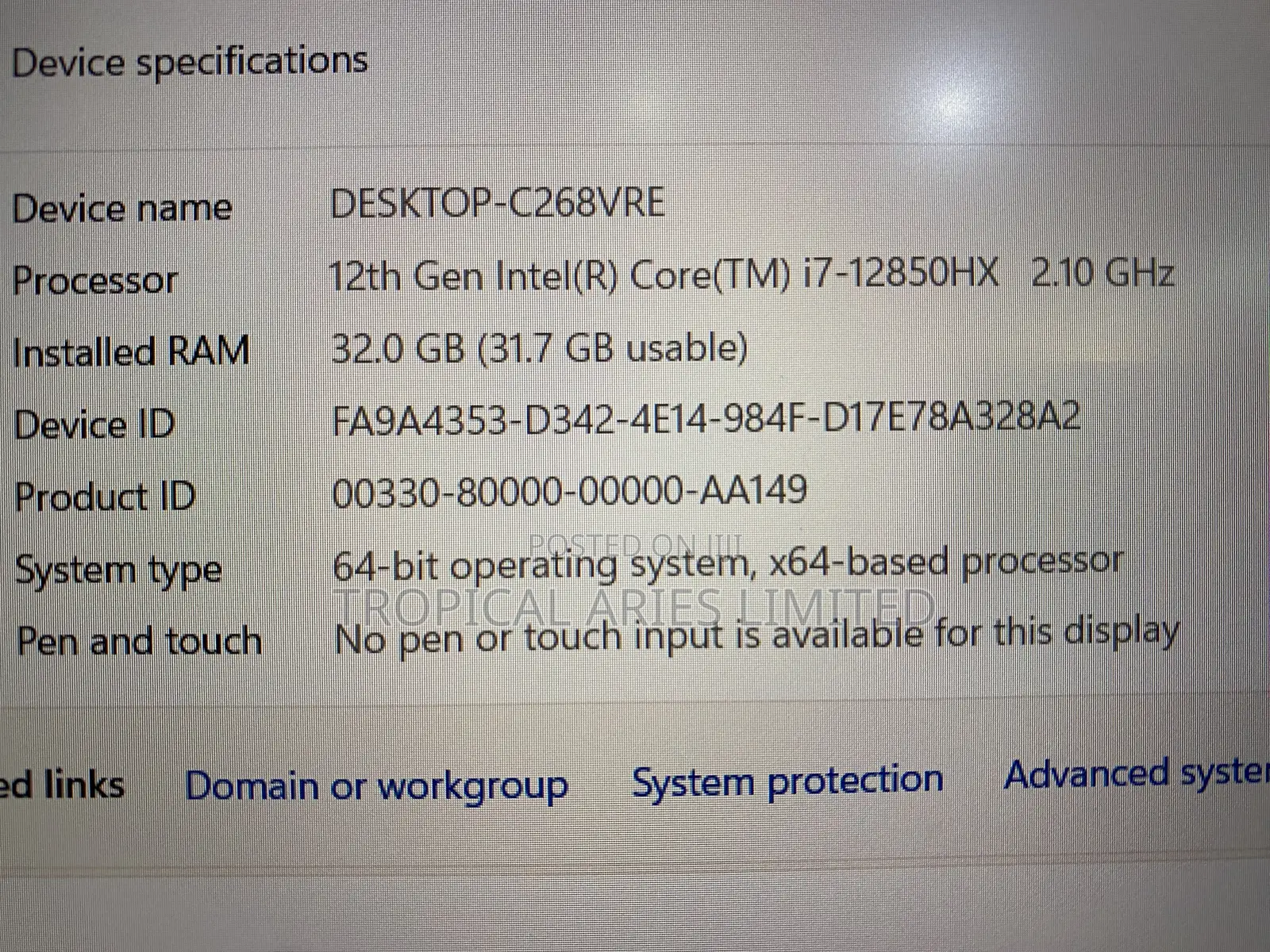Laptop Dell Precision 7670 32GB Intel Core i7 SSD 1T