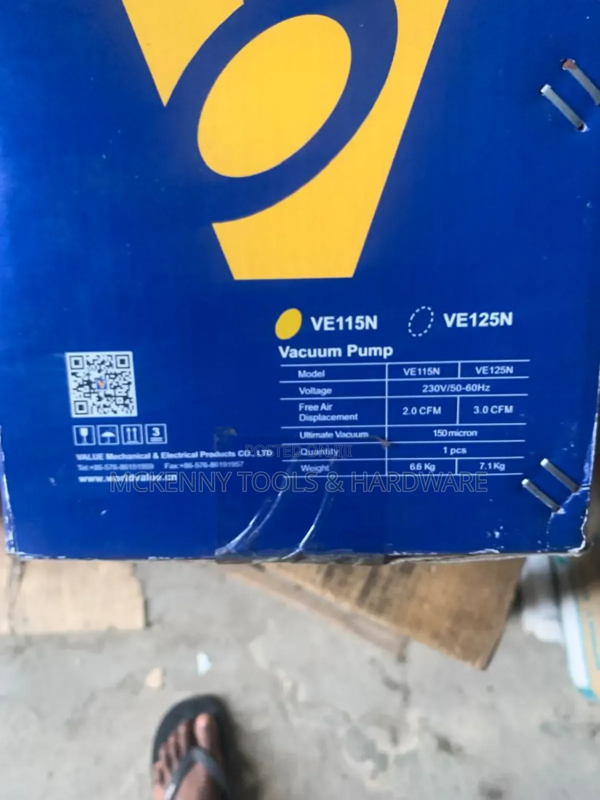 Value Ve115n/Ve125n Vacuum Pump.