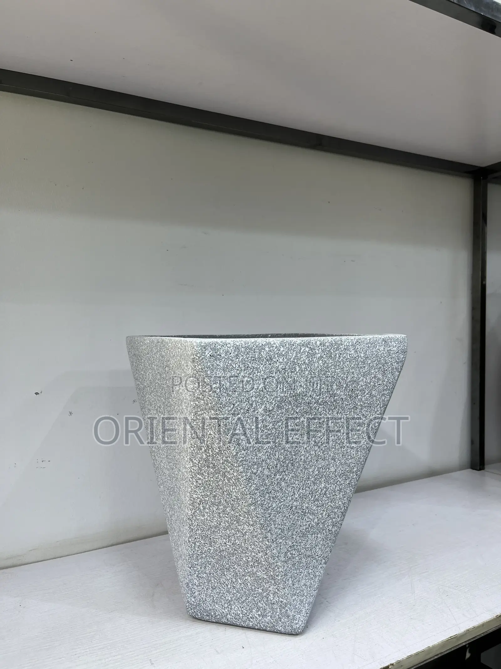 Granite Medium Hexa Flower Pot | Best Indoor Planters for Home Décor