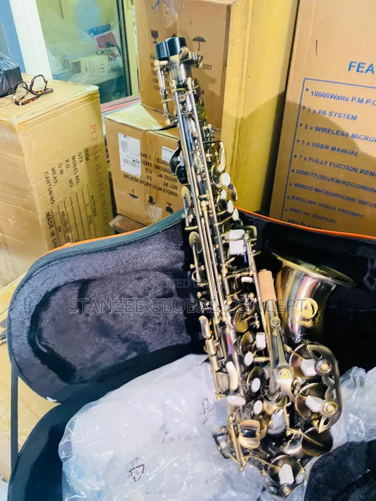 Antique Brass Quality Archangel Alto Saxophone