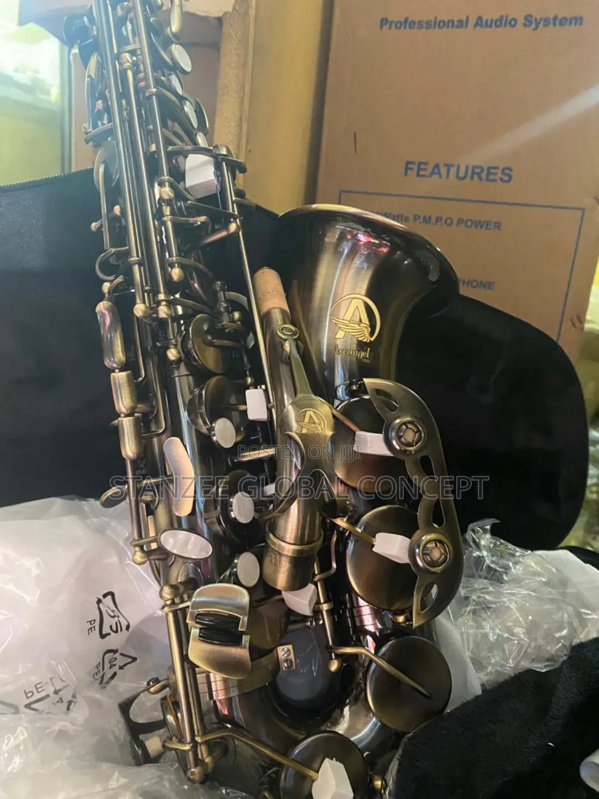 Antique Brass Quality Archangel Alto Saxophone