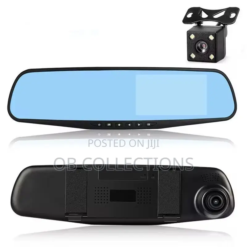 Full Hd 1080p Duallens Rearview Mirror Dashcam With G-Sensor170° Angle