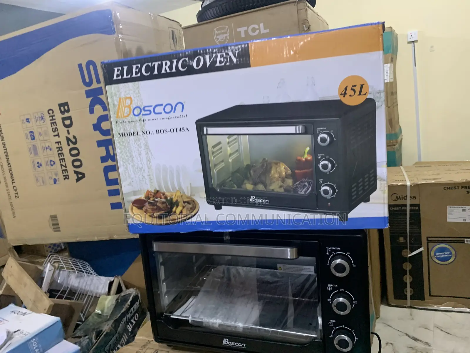 Boscon Bos-Ot45a 45l Oven – Perfect for Cakes, Pizza Roasts