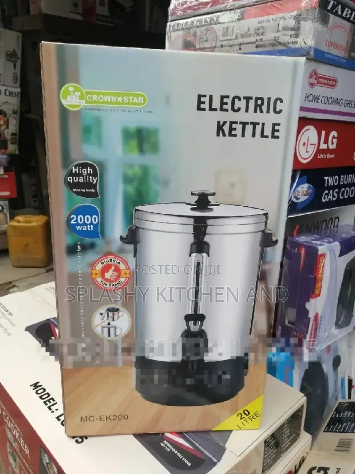 Master Chef Crownstar Electric Kettle/ Tea Urn - 20litres