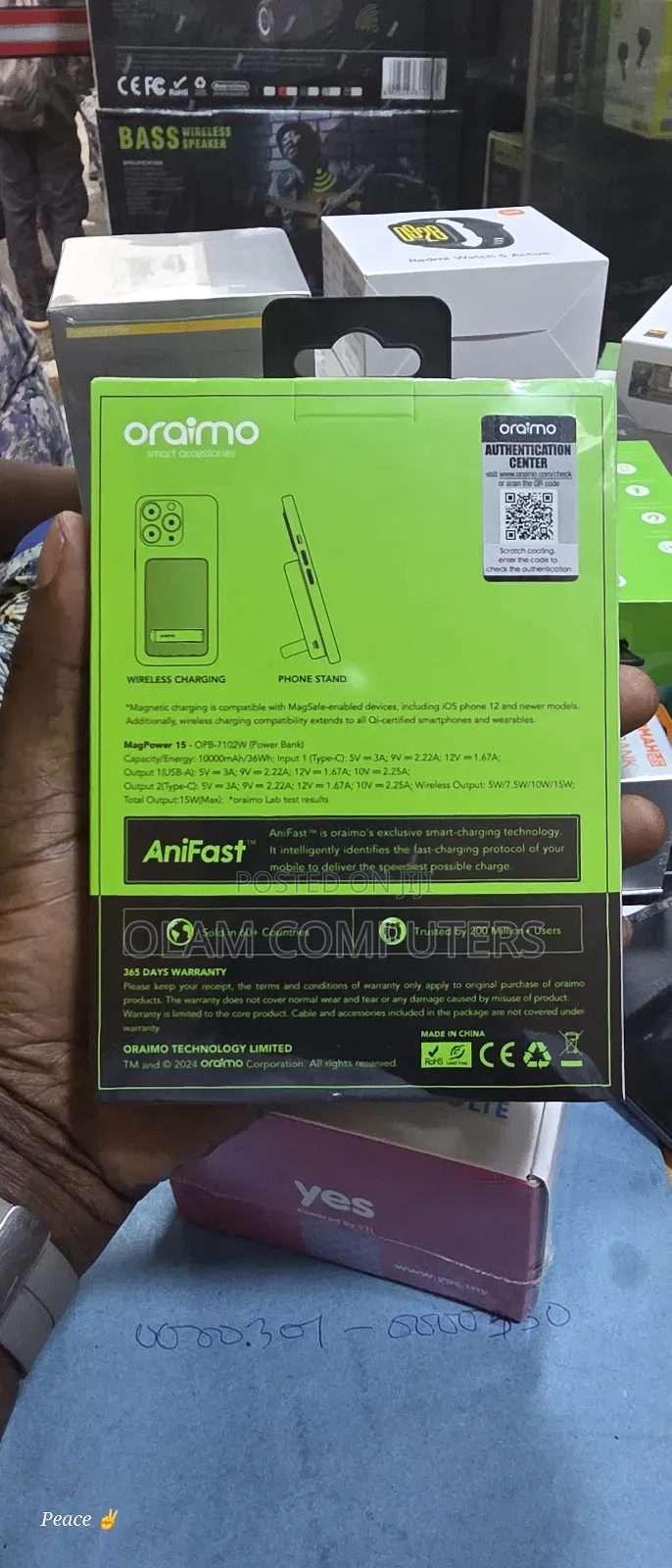 Oraimo 10000mah Megapower Opb-7102w