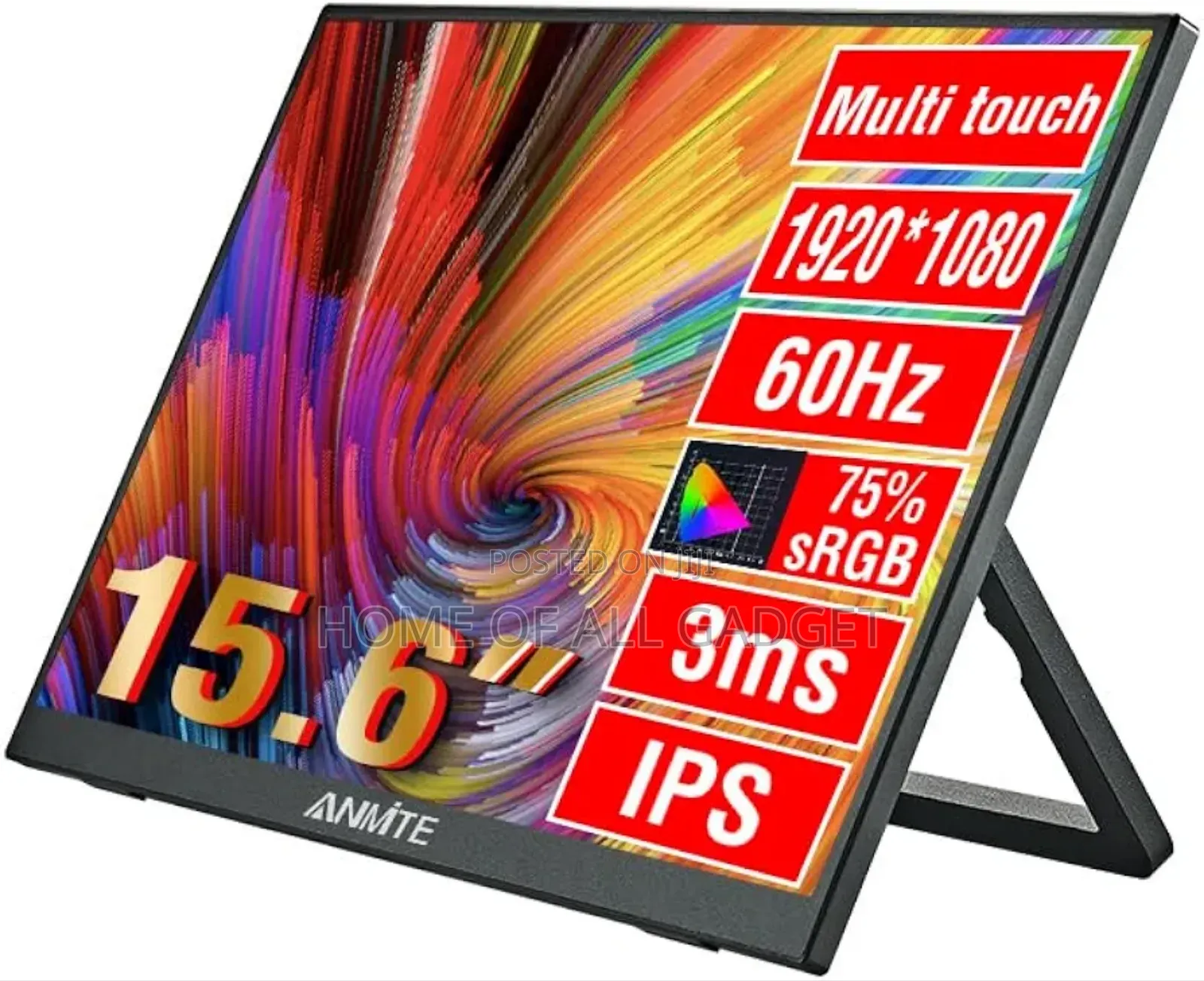 Touch Portable Monitor for Laptop 15.6 Inch Computer Gaming