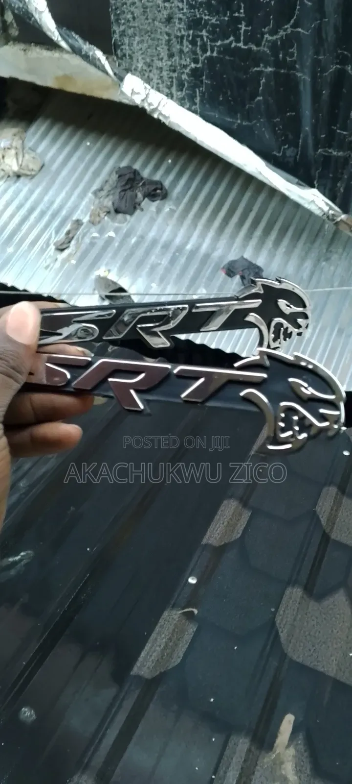 Front Bumper Logo Dodge Challenger SRT Hellcat
