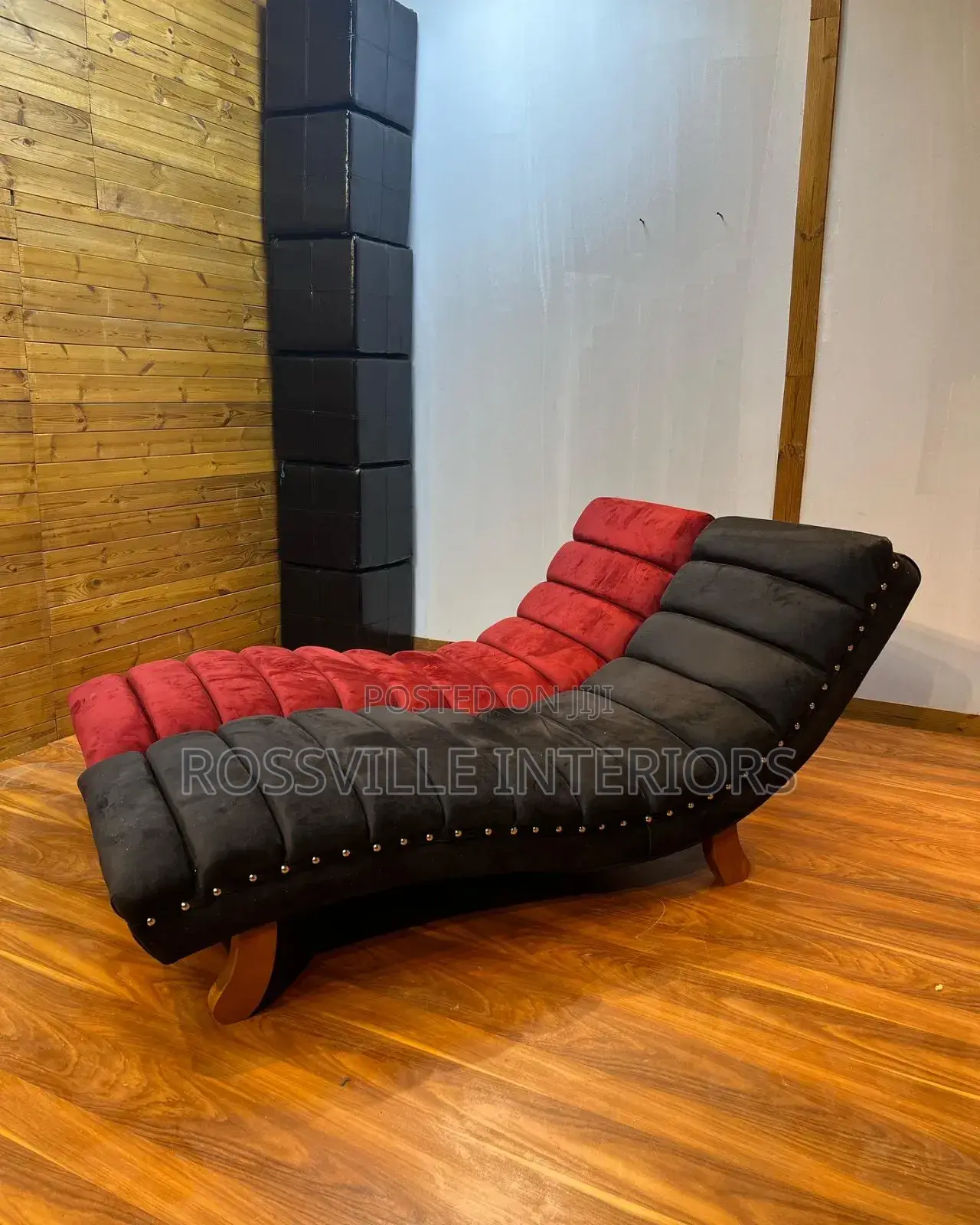 Velvet Armless Lounge Sofa