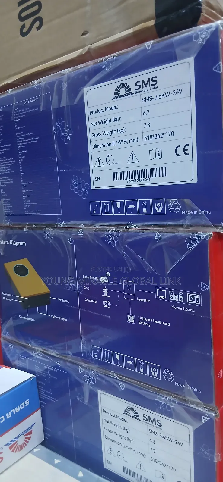 Original Brand New 3.6kva 24v Sms Hybrid Inverter