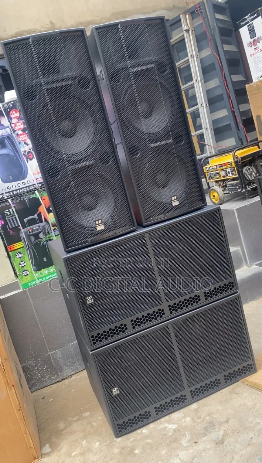 1 Pair of Sound Prince Full Range Professional Speaker and Subwoofer