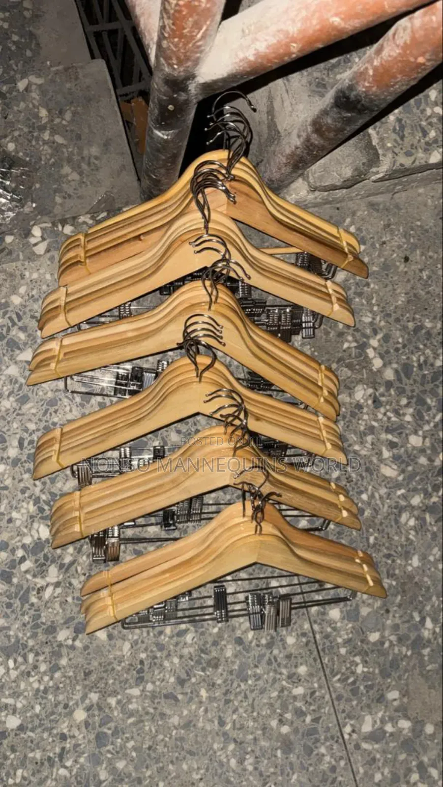Packs Of Wooden Clip Hangers