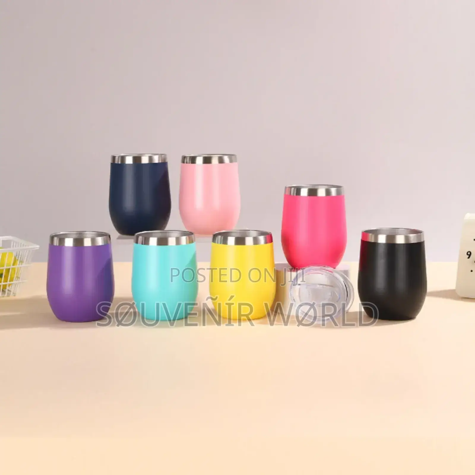 Coated Tumbler With Stainless Steel Straw.