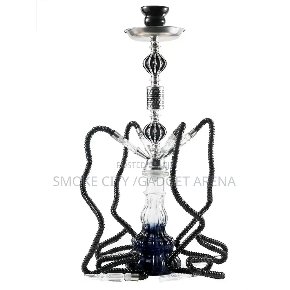 4 Hose Hookah Shisha Pot Available In Different Colors