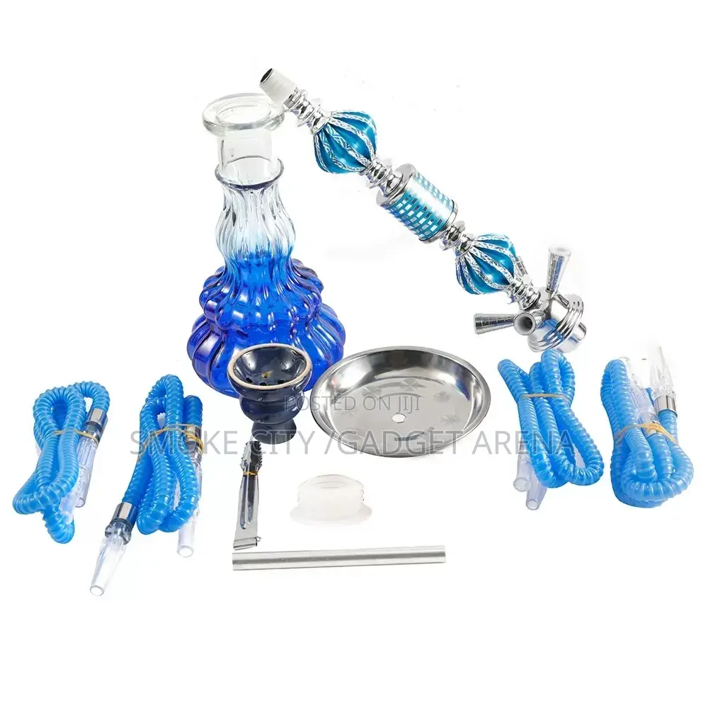 4 Hose Hookah Shisha Pot Available In Different Colors
