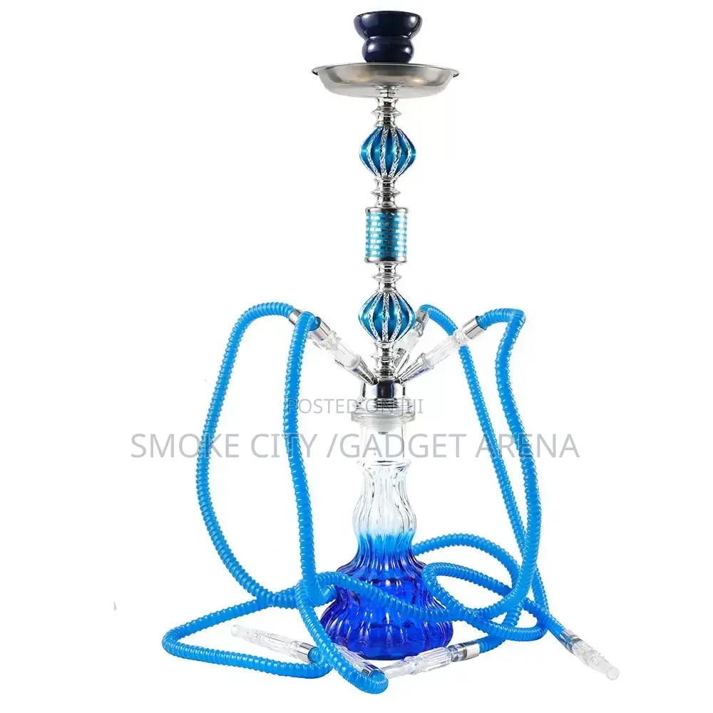 4 Hose Hookah Shisha Pot Available In Different Colors