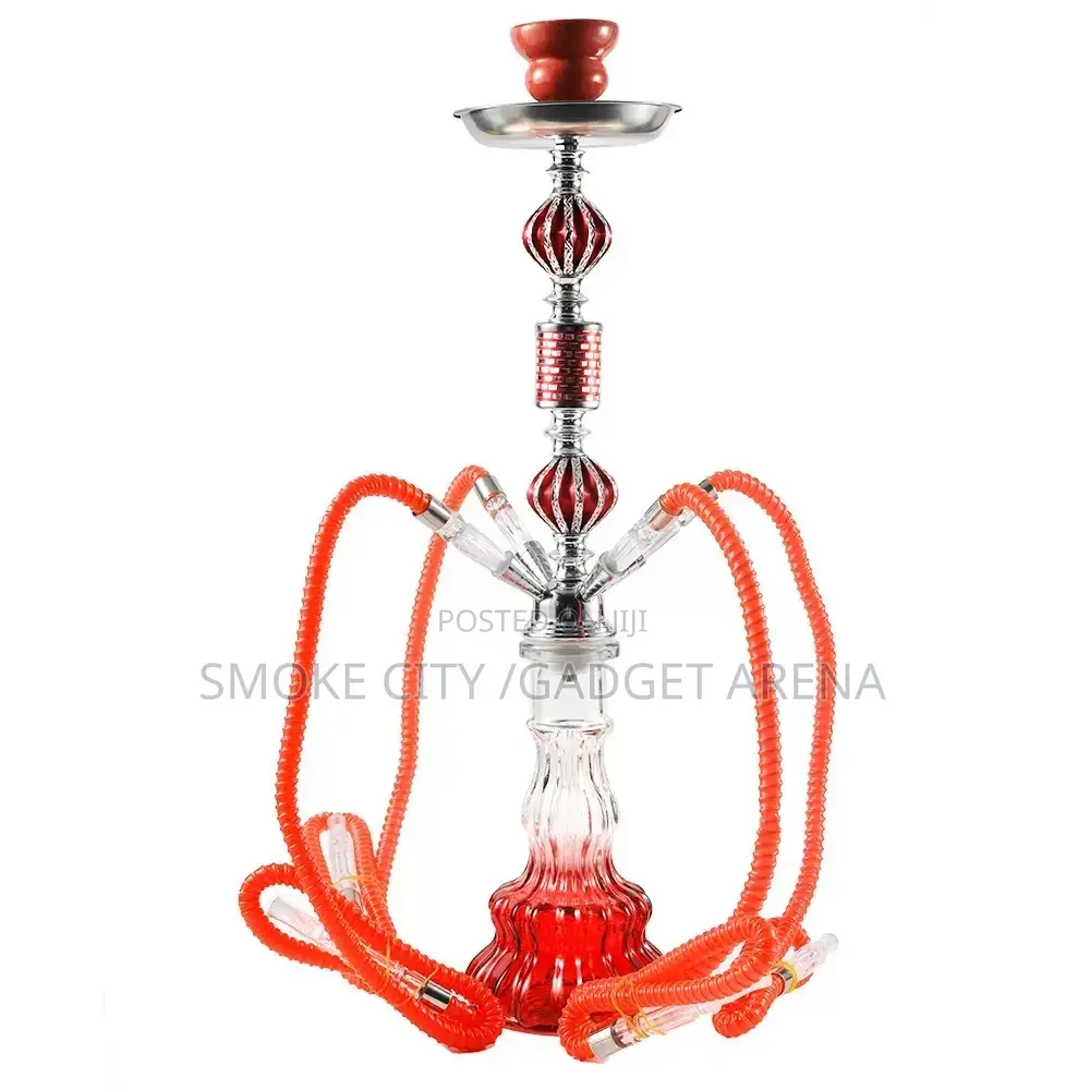 4 Hose Hookah Shisha Pot Available In Different Colors