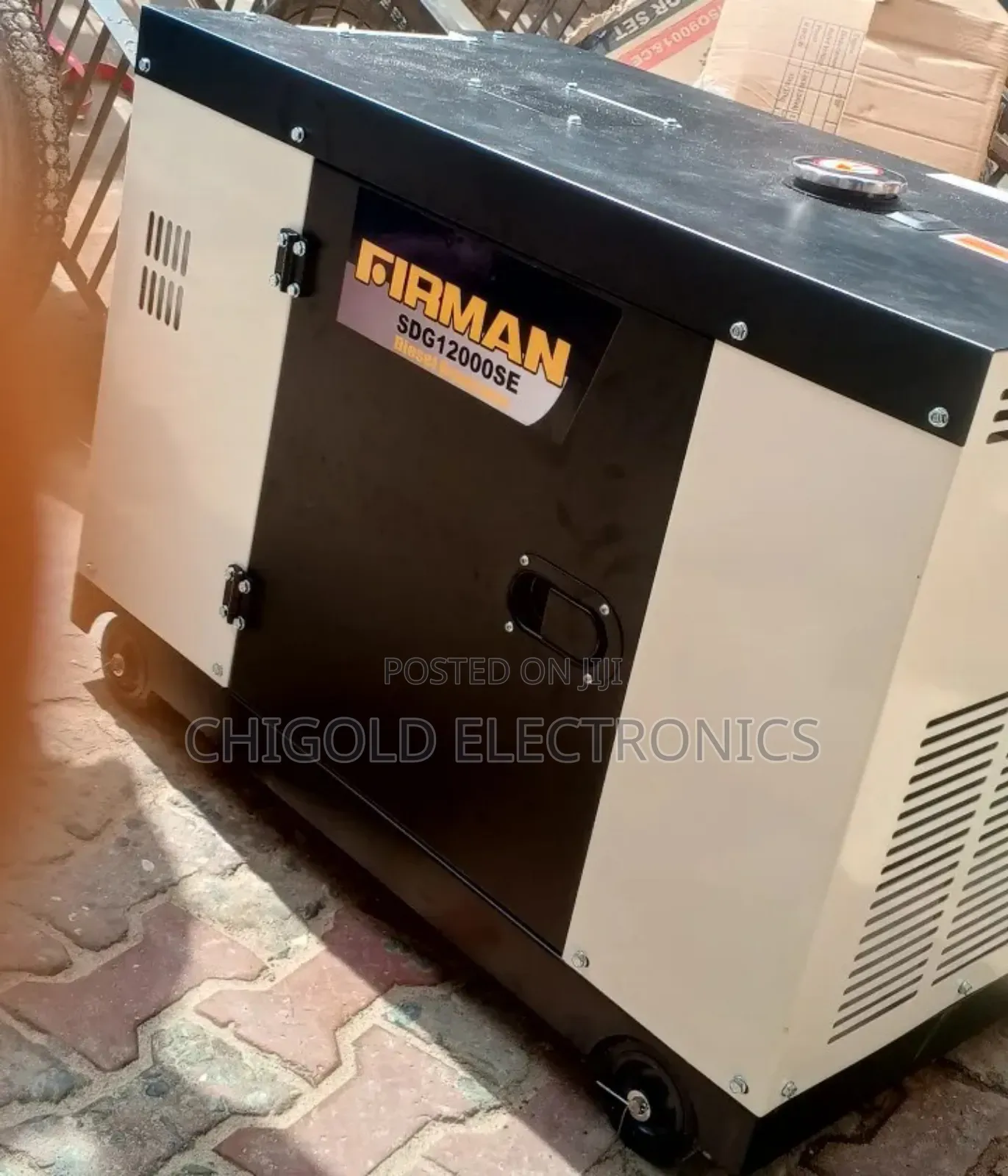 Original Fireman Diesel Generator Soundproof 12.5 Kva 100% Copper Coin