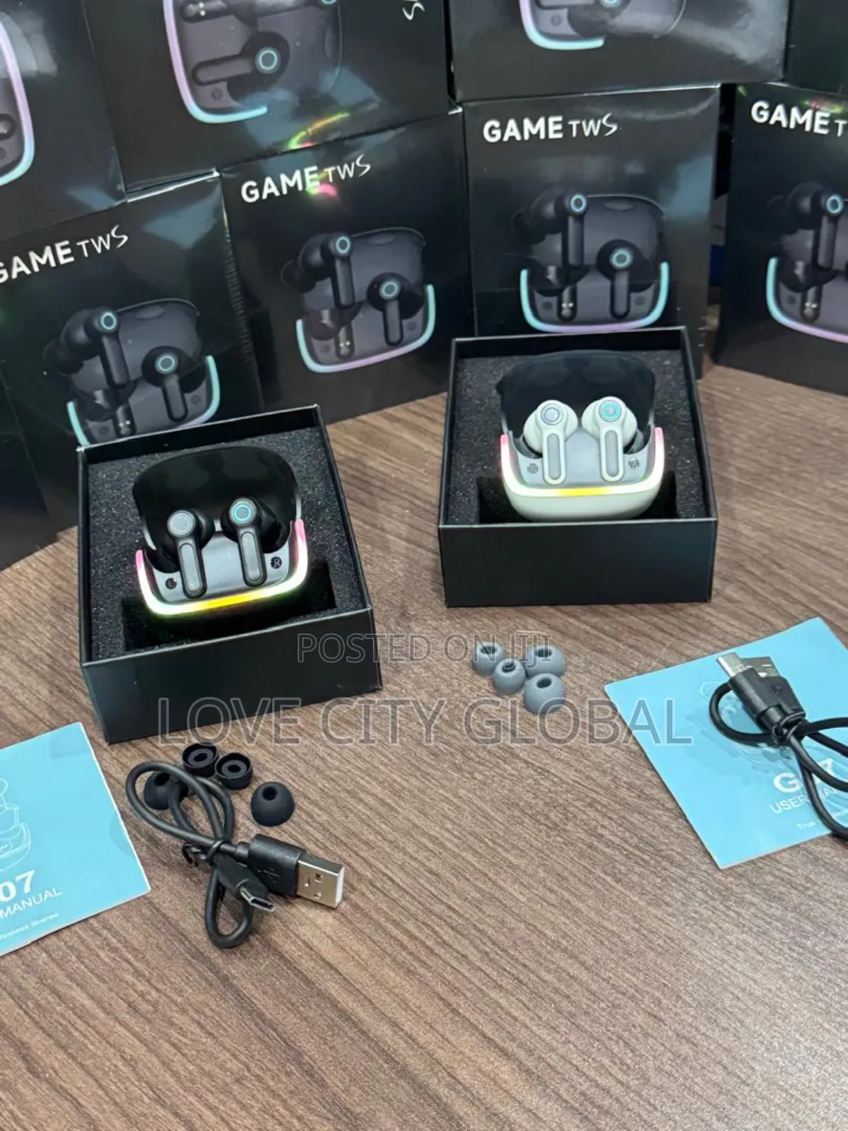 G07 TWS Gaming Earbuds –Anc Enc, Dual Pairing Led Display V5.4 4 Mic