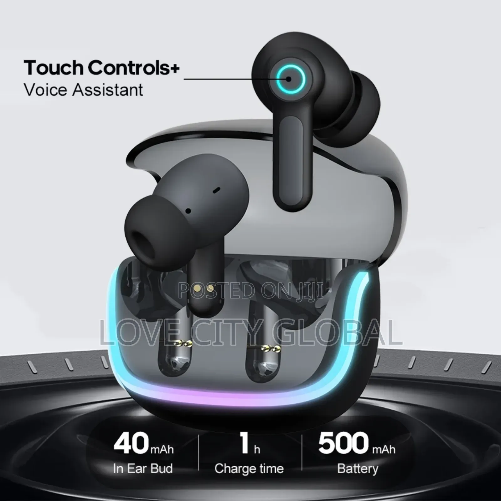 G07 TWS Gaming Earbuds –Anc Enc, Dual Pairing Led Display V5.4 4 Mic