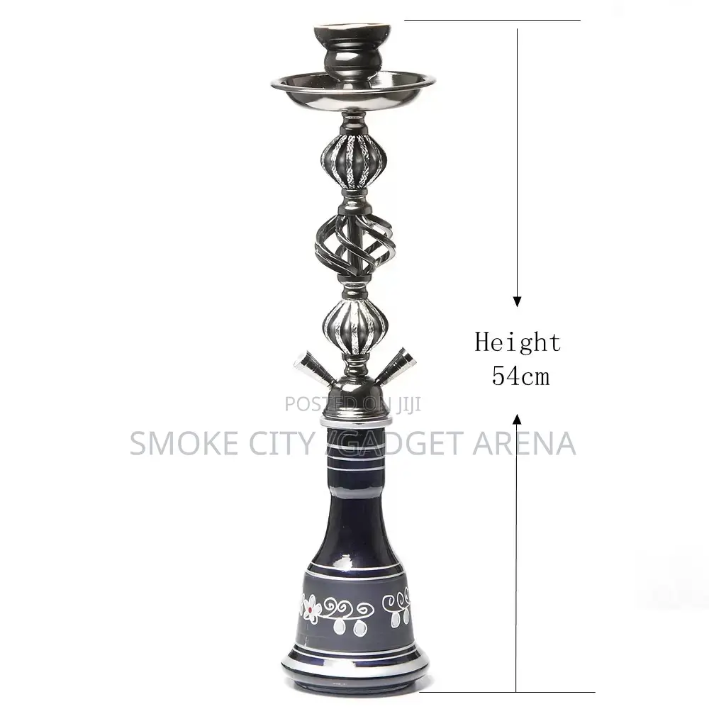 Double Hose Hookah Shisha Pot ,Long and Classic Available as Seen Here