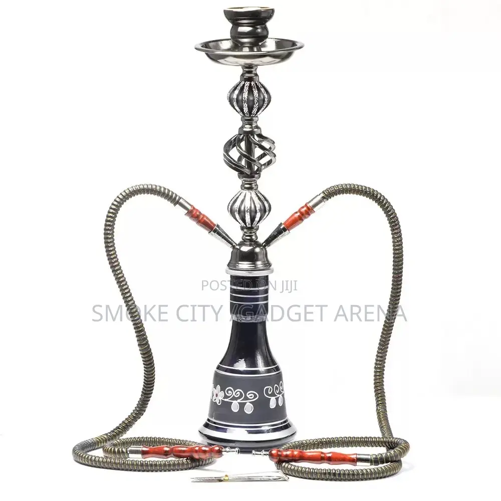 Double Hose Hookah Shisha Pot ,Long and Classic Available as Seen Here