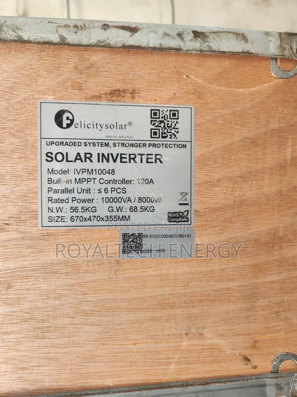 Felicity Hybrid Inverter 10kva 48v
