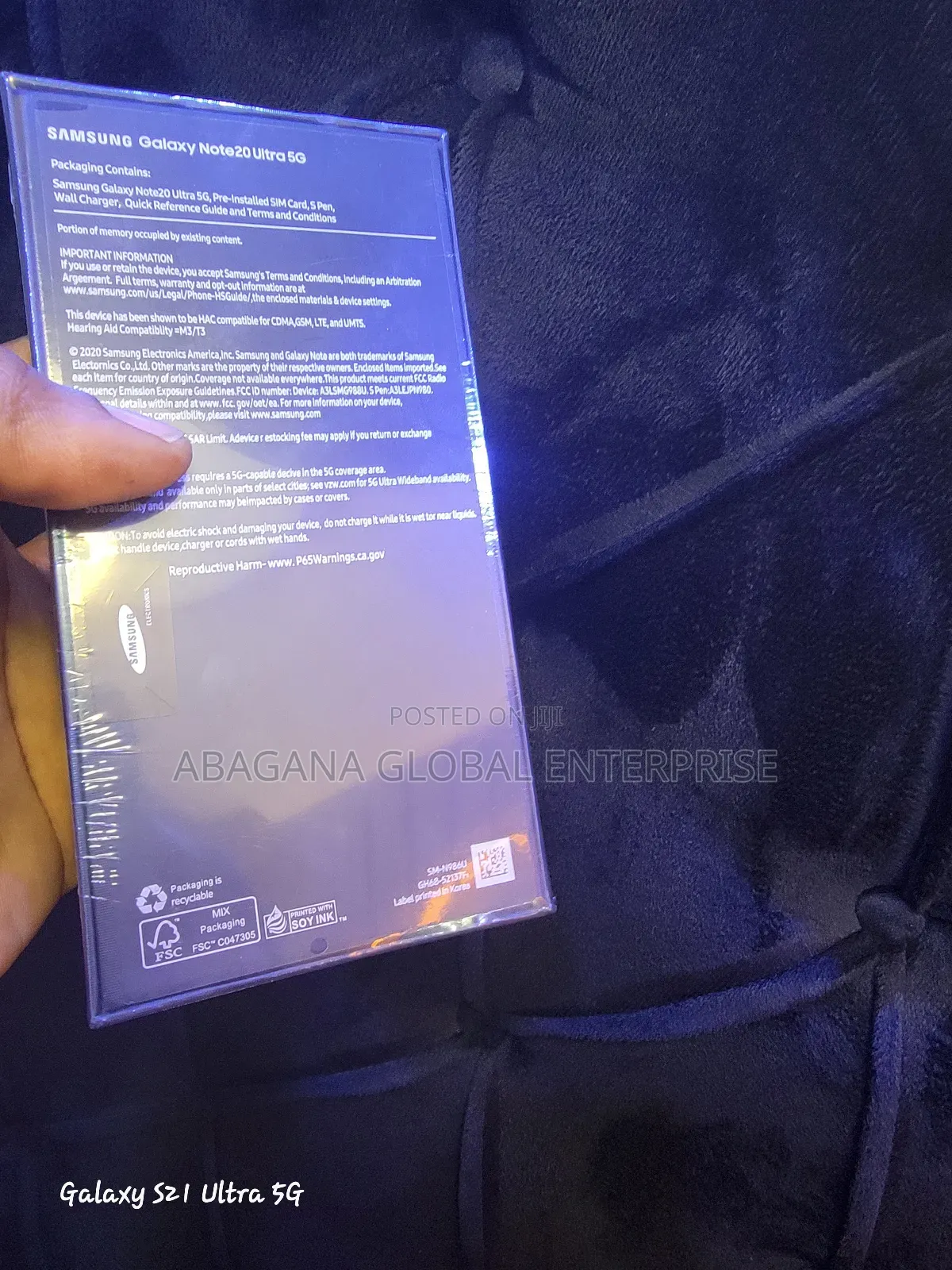 New Samsung Galaxy Note 20 Ultra 5G 256 GB Black