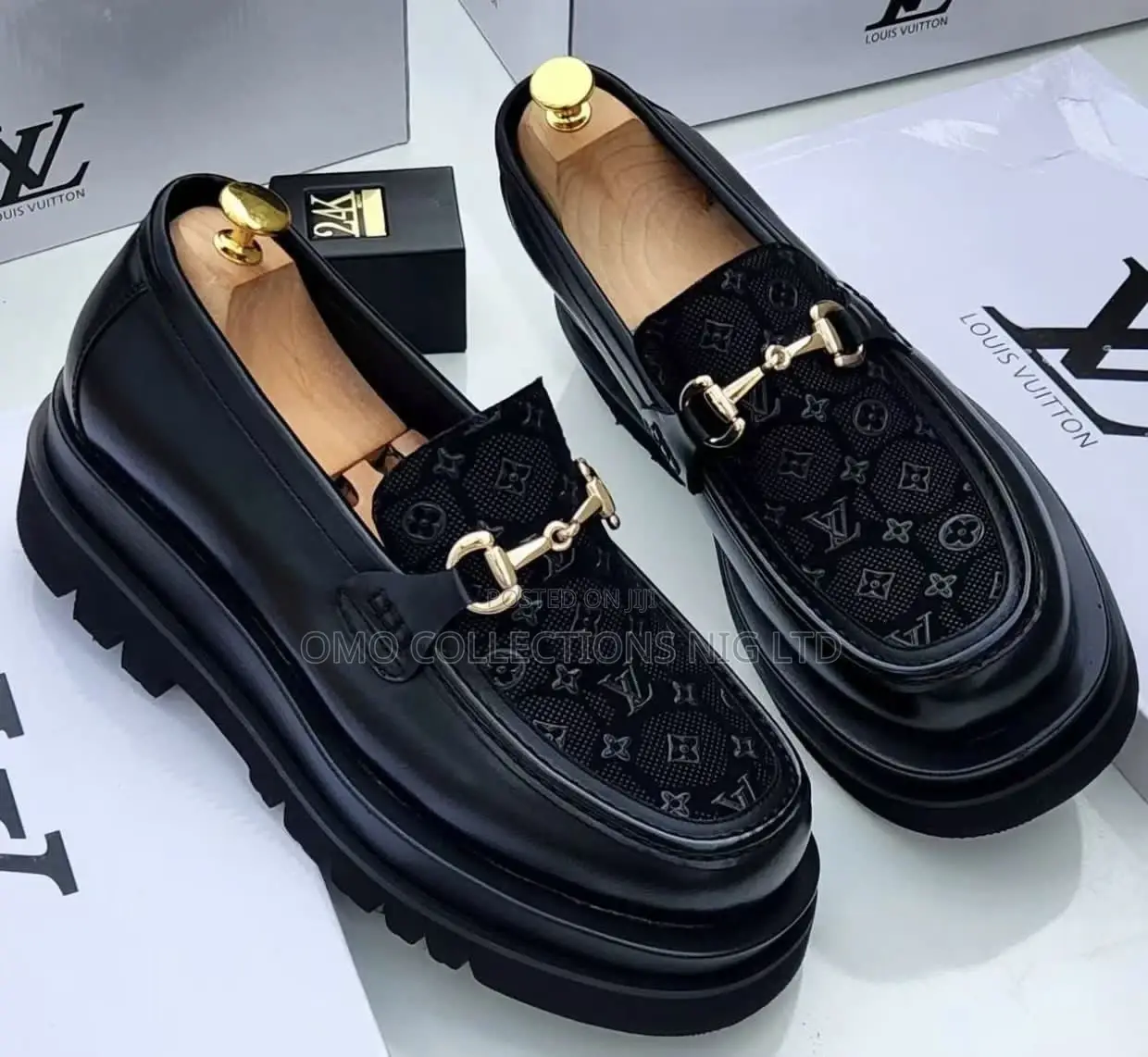 Luxury Louis Vuitton Monogram Men’S Shoes – New With Box
