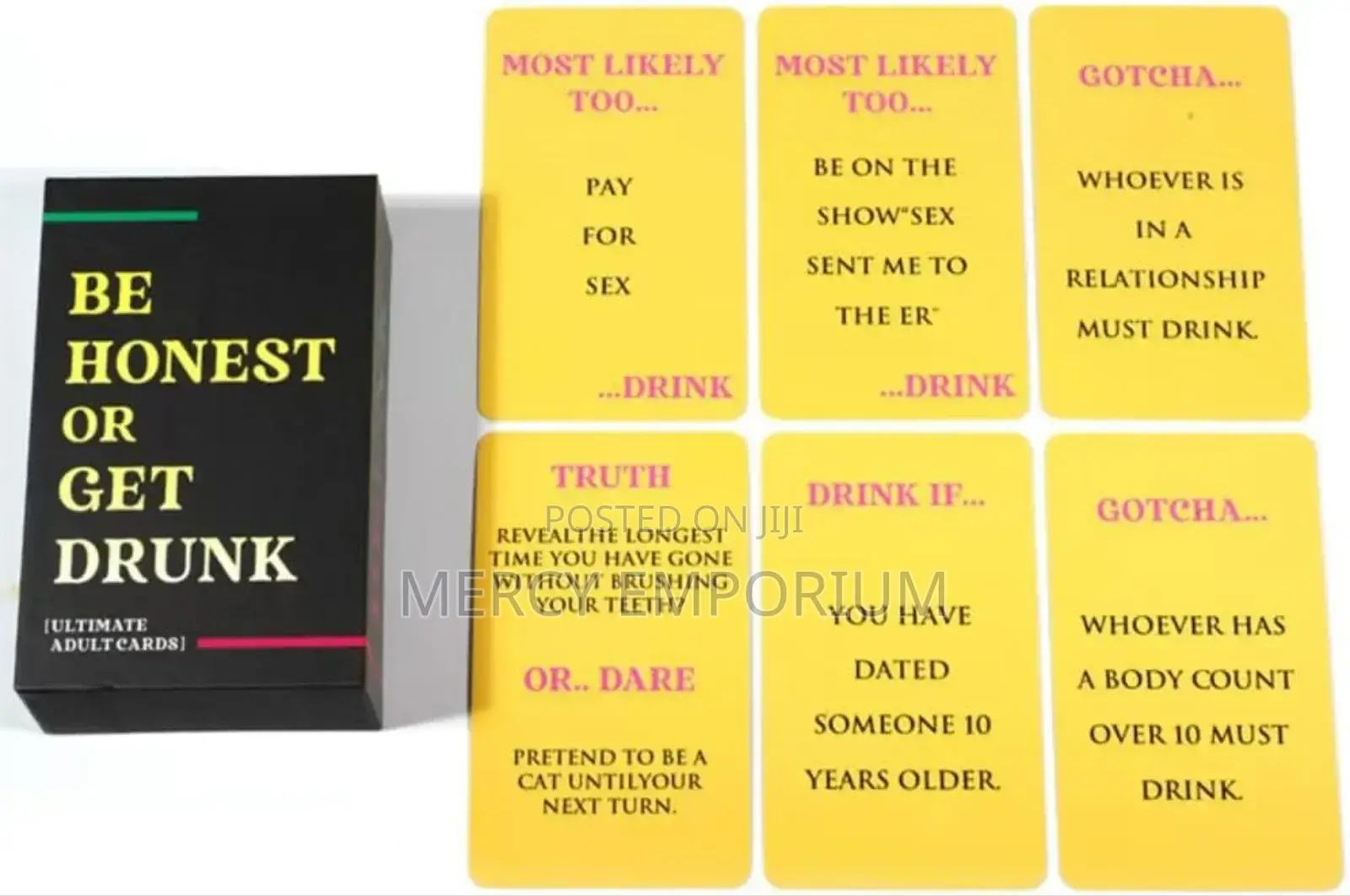 Be Honest or Get Drunk Adult Party Card Game