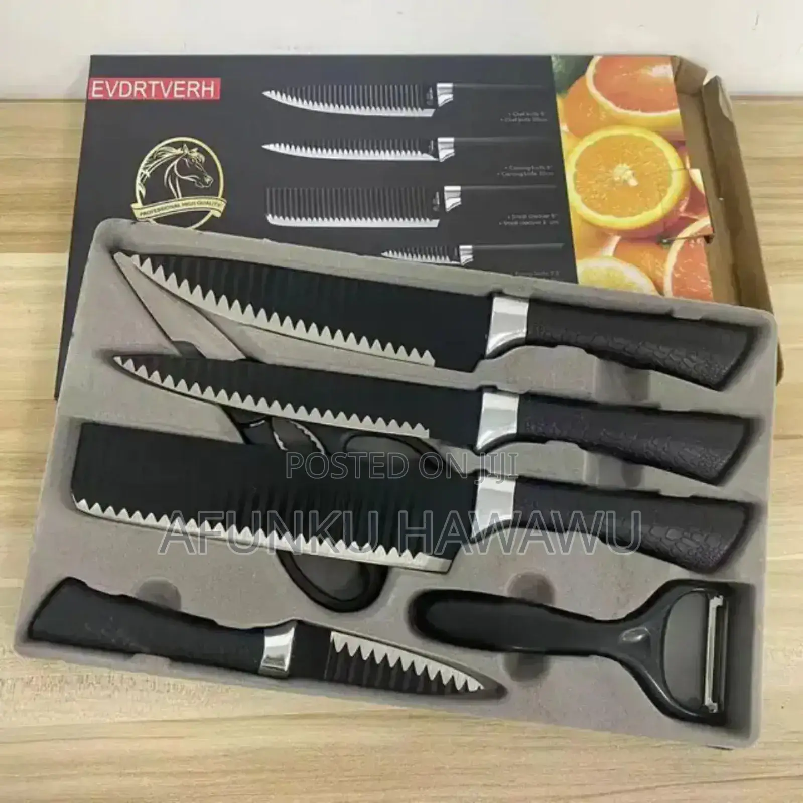 6pcs Wavy Knife Set.