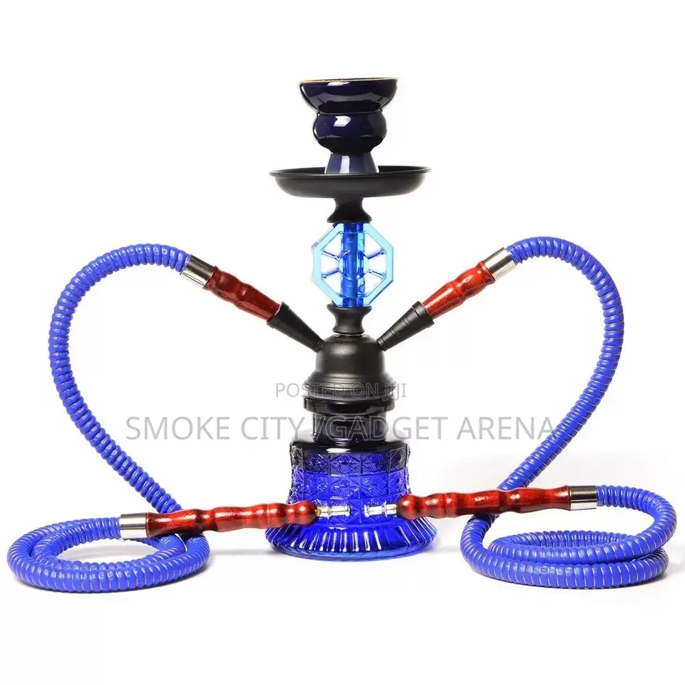 Double Hose Hookah Shisha Pot Available Now as Seen Here