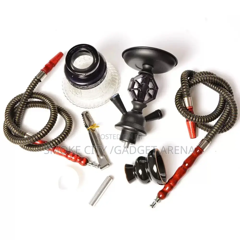 Double Hose Hookah Shisha Pot Available Now as Seen Here
